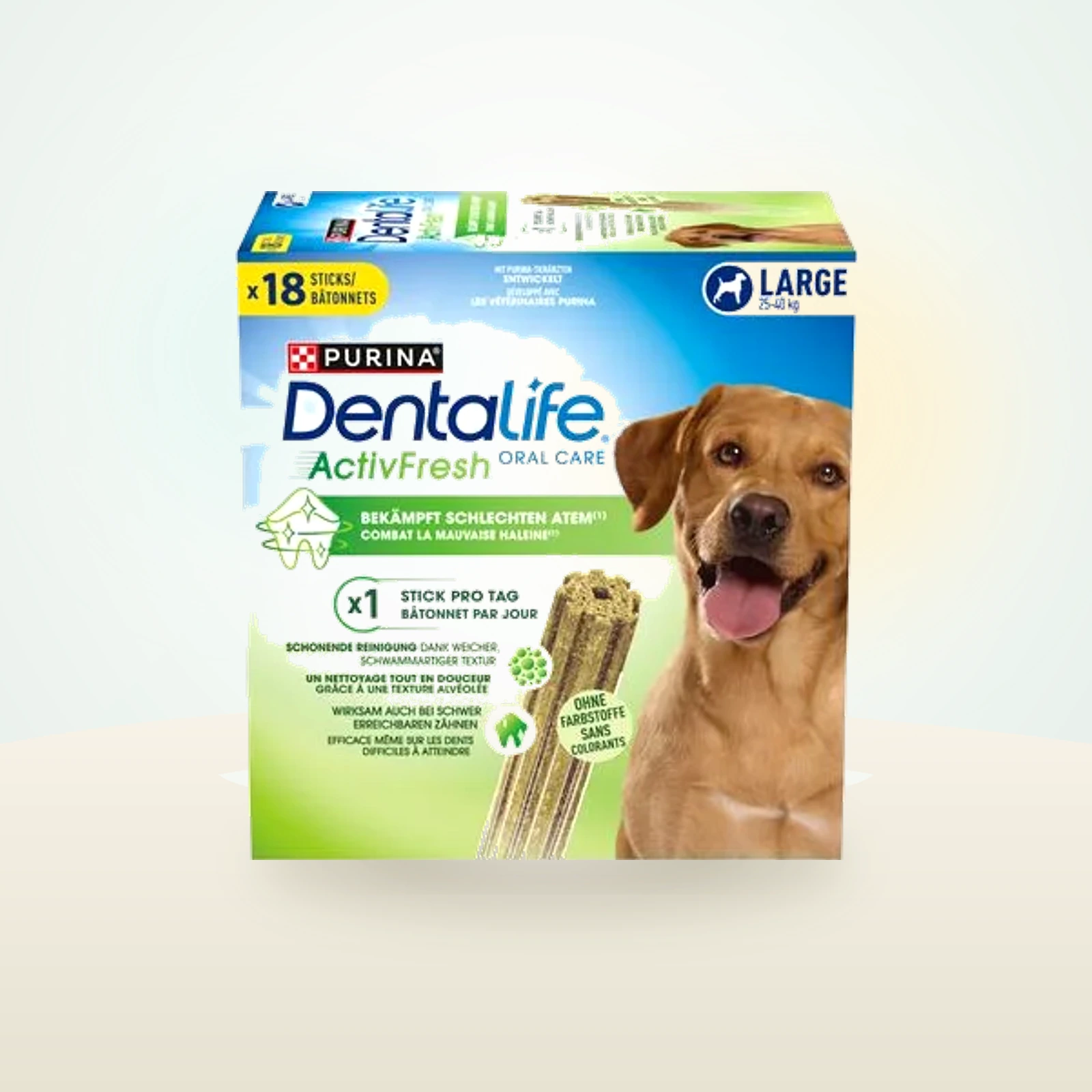 Purina Dentalife ActivFresh Bâtonnets à mâcher pour chien de grande taille