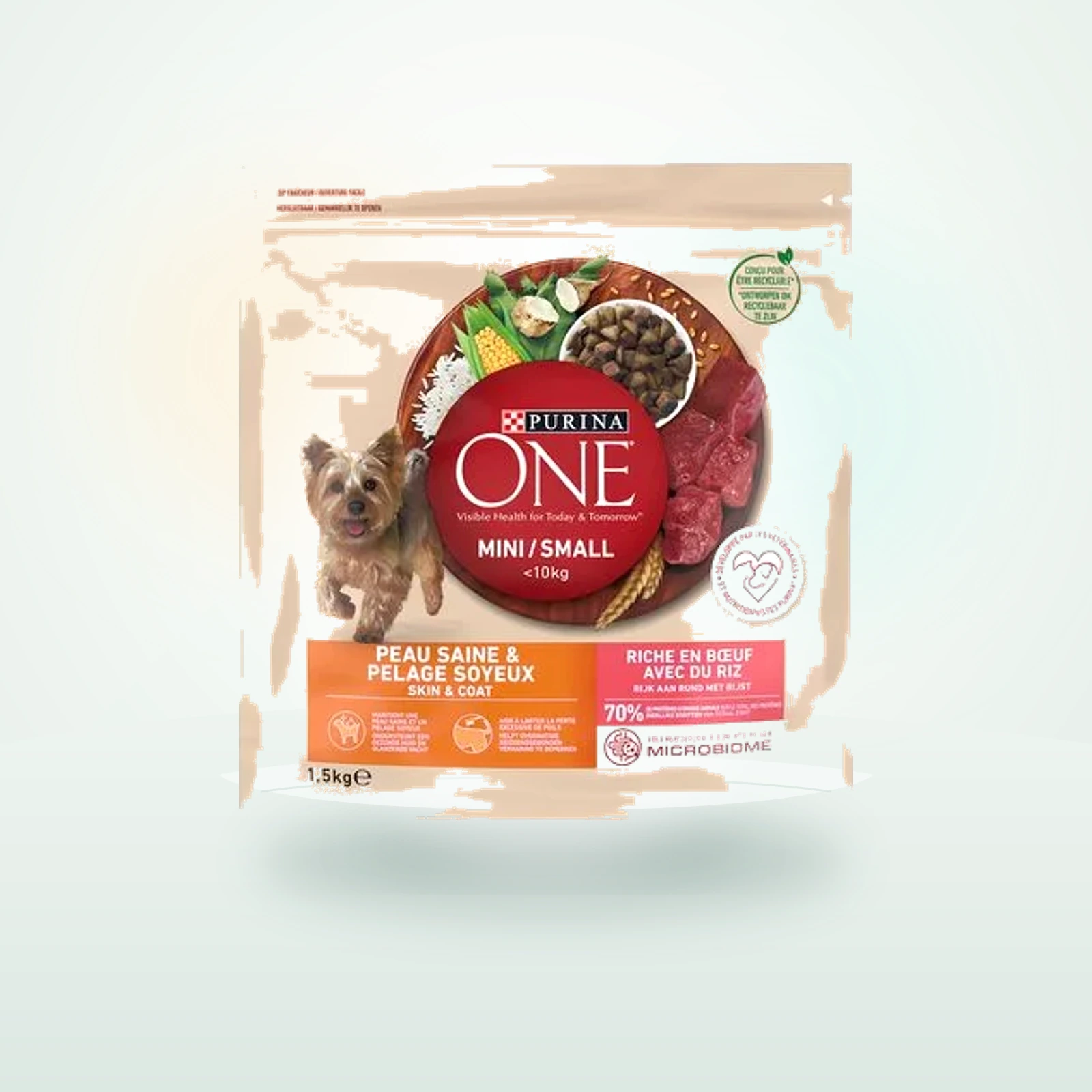 Purina One Mini Skin & Coat con vacuno