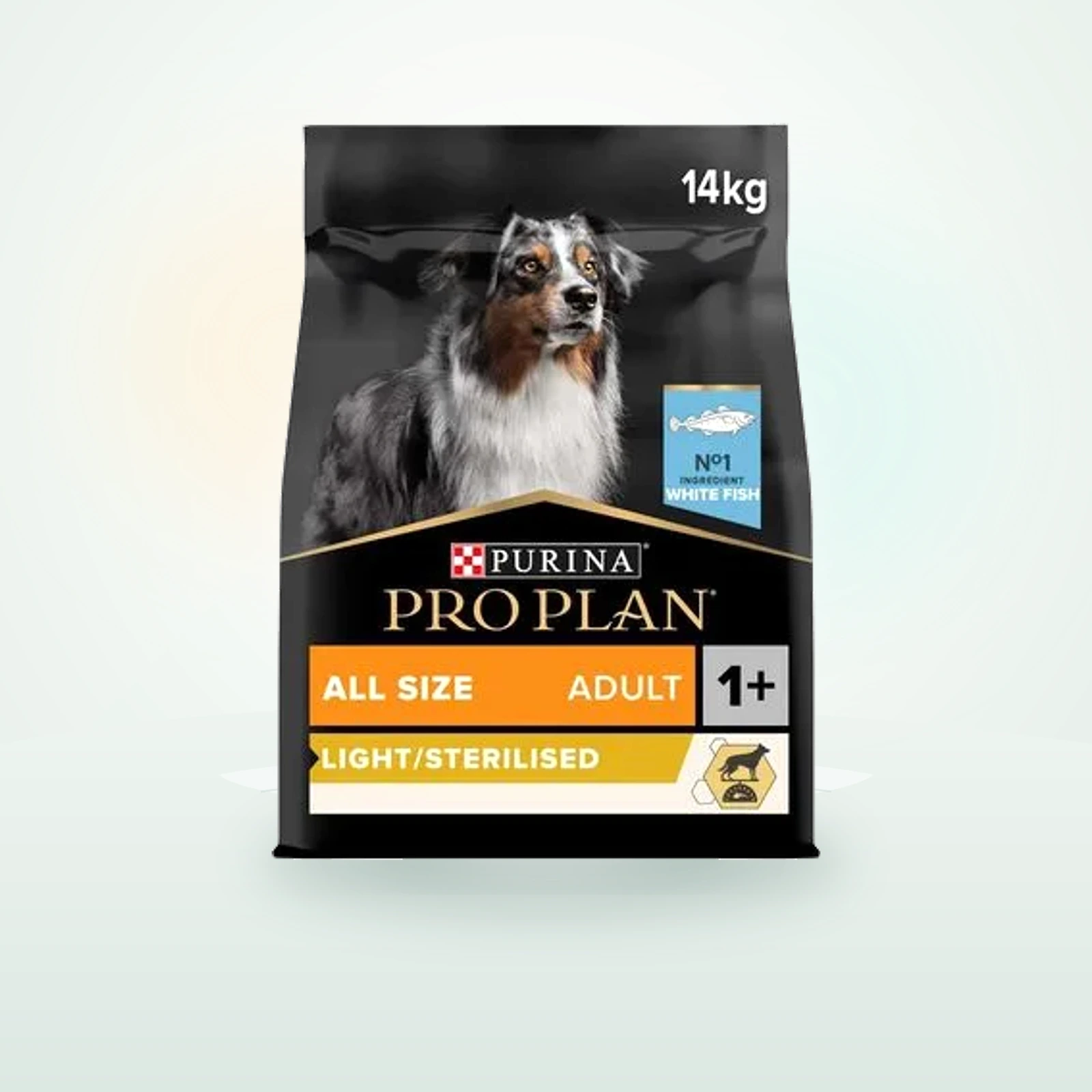 Purina Pro Plan PRO PLAN All sizes Adult Light Sterilised poisson pour chien