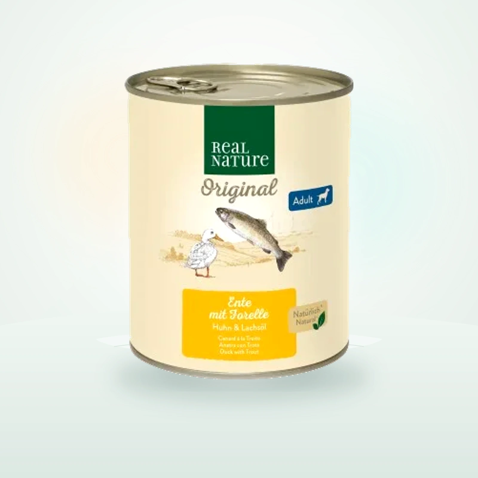 REAL NATURE Adult Ente mit Forelle