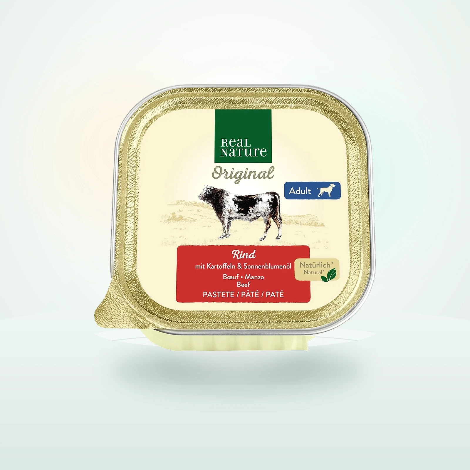 REAL NATURE Nassfutter Hund, Adult, Rind und Kartoffel