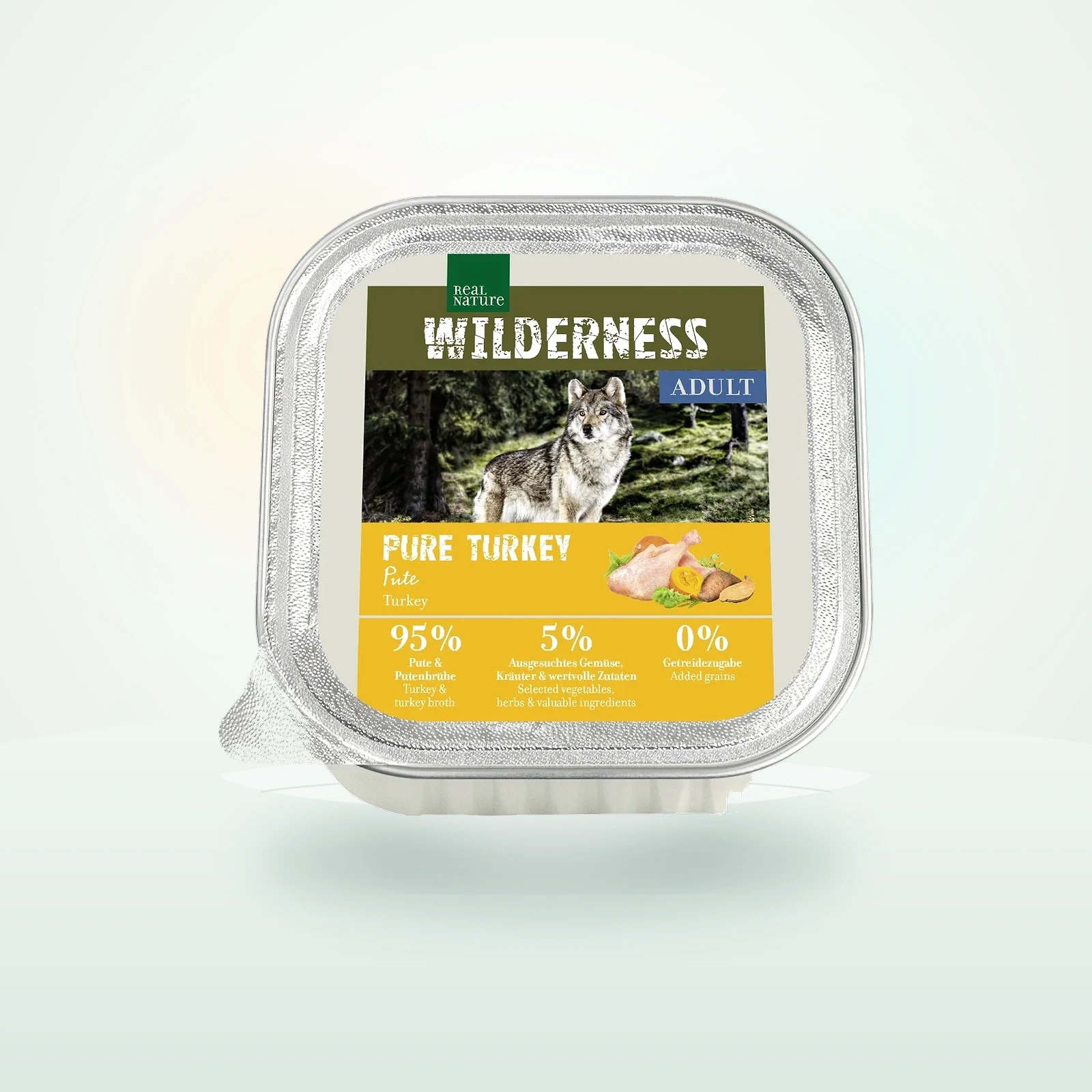REAL NATURE WILDERNESS Nassfutter Hund, Adult, Pure Turkey