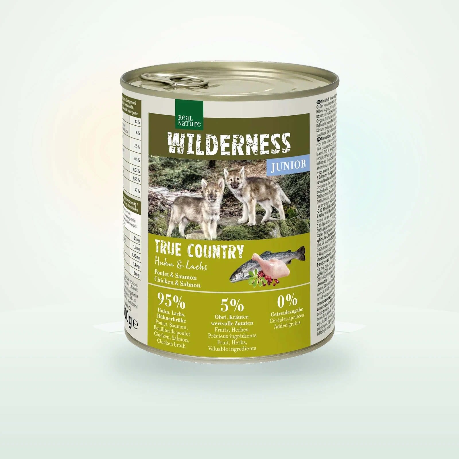 REAL NATURE WILDERNESS Nassfutter Hund, Junior, True Country, Huhn und Lachs