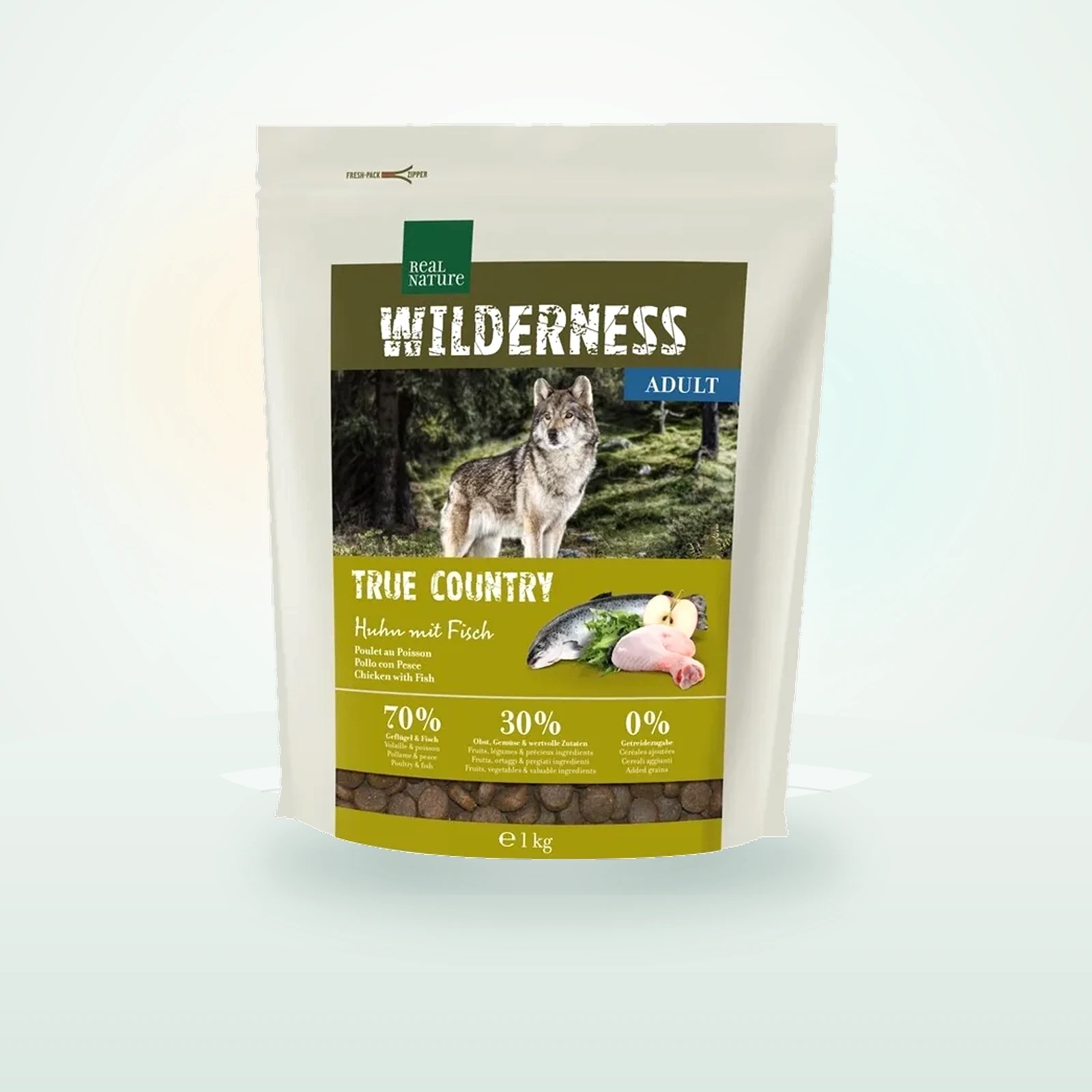 REAL NATURE WILDERNESS Trockenfutter Hund, Adult, True Country Huhn mit Fisch