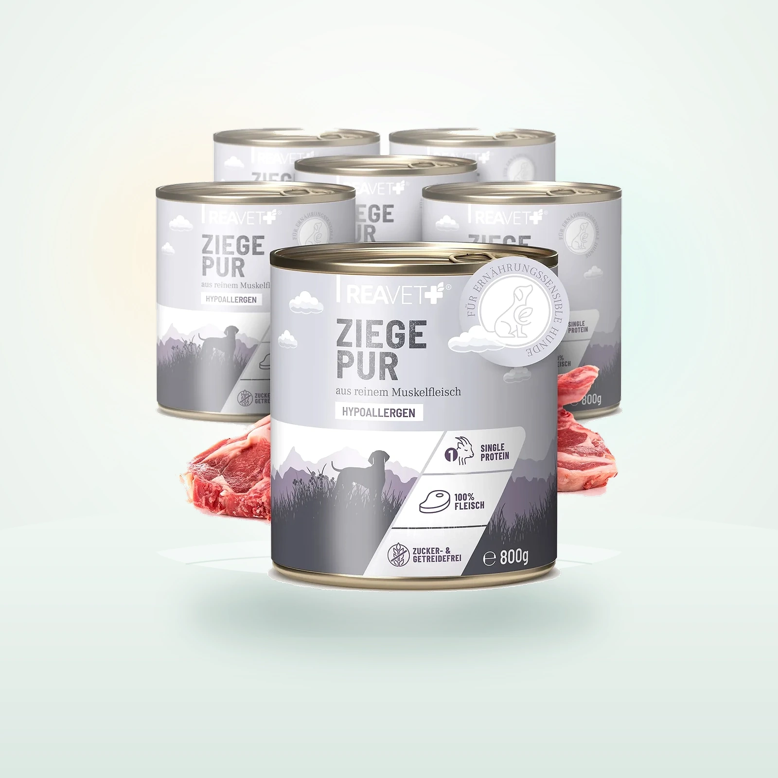 REAVET Hunde Nassfutter - Ziege PUR
