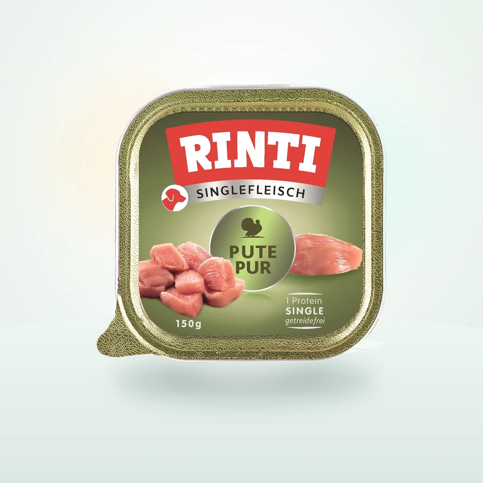 Rinti Singlefleisch Nassfutter Hund, Adult, Schale, Pute pur