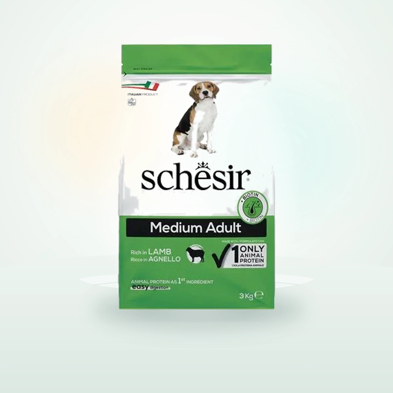 Schesir Medium Adult agneau pour chien