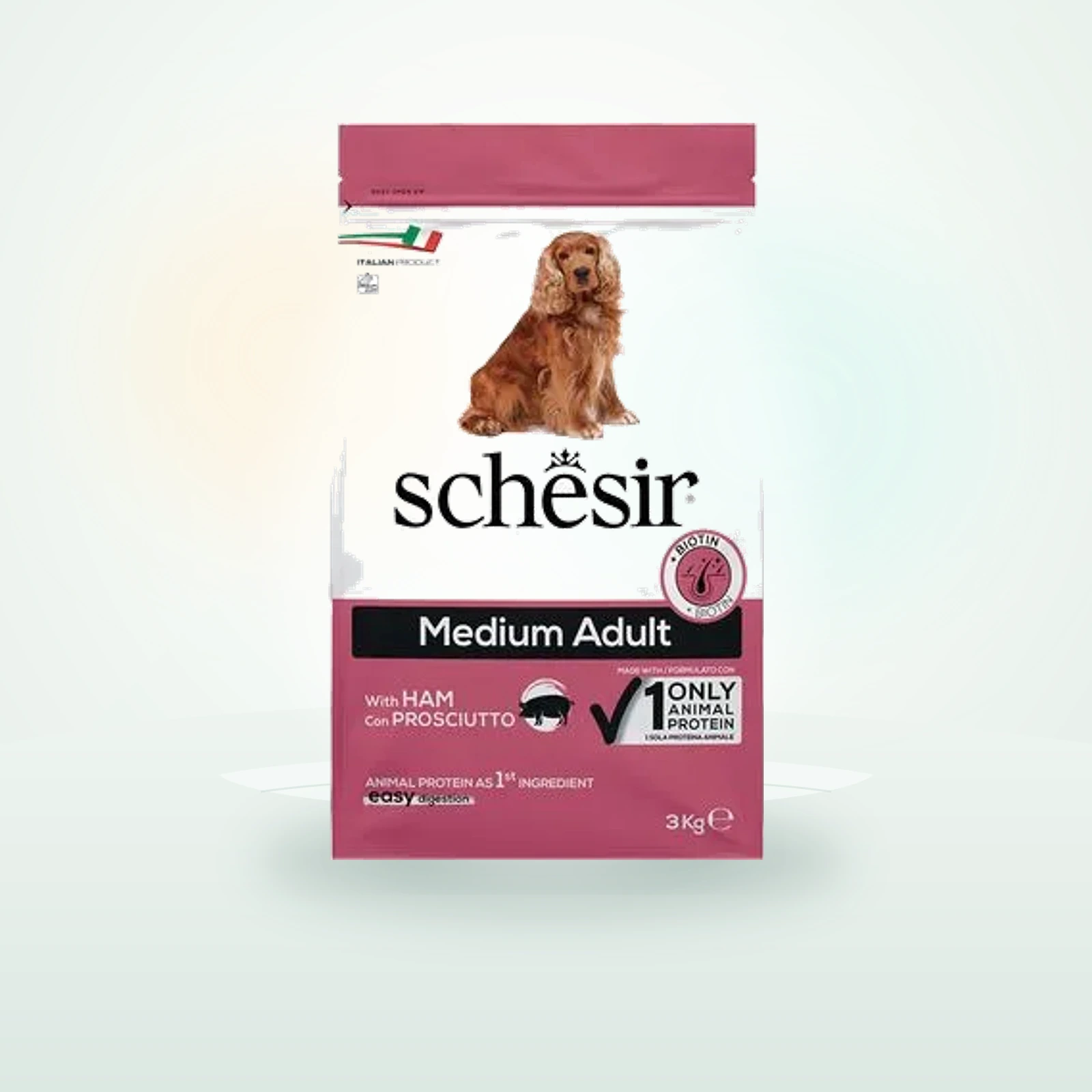 Schesir Medium Adult jambon pour chien