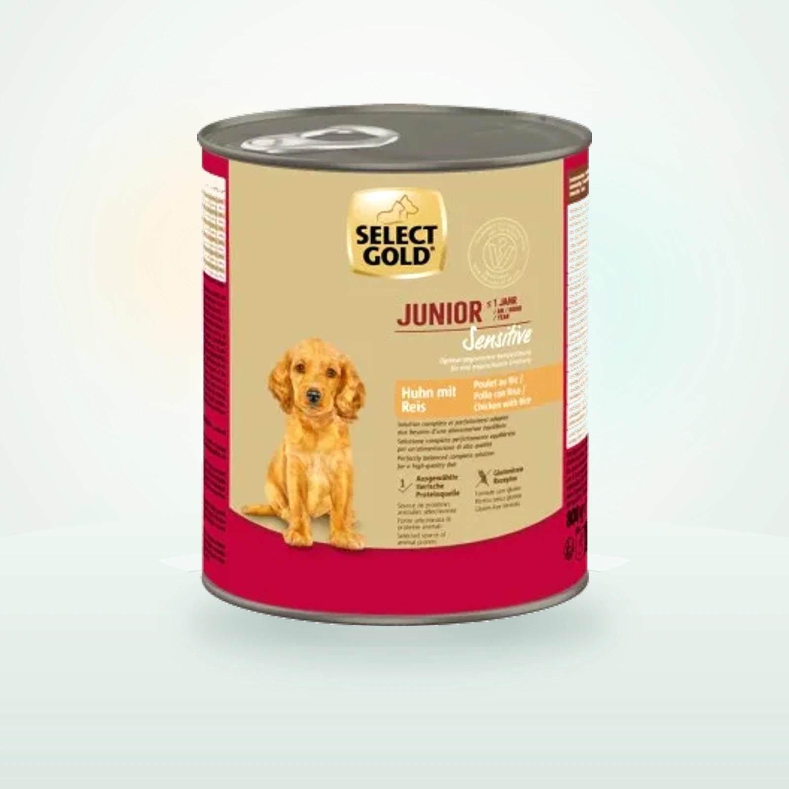 SELECT GOLD Sensitive Boîtes de Nourriture Humide Chiot Poulet et riz