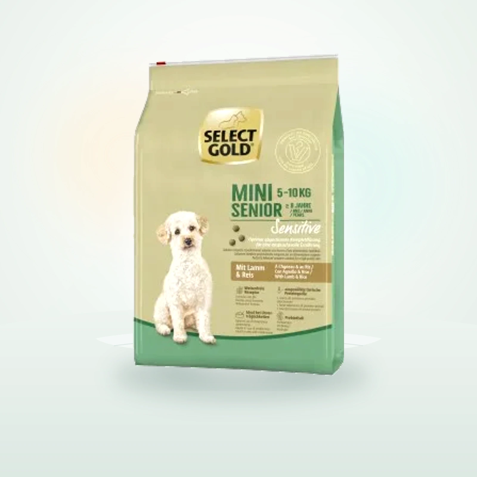SELECT GOLD Sensitive Croquettes Chien Senior Mini Agneau et riz