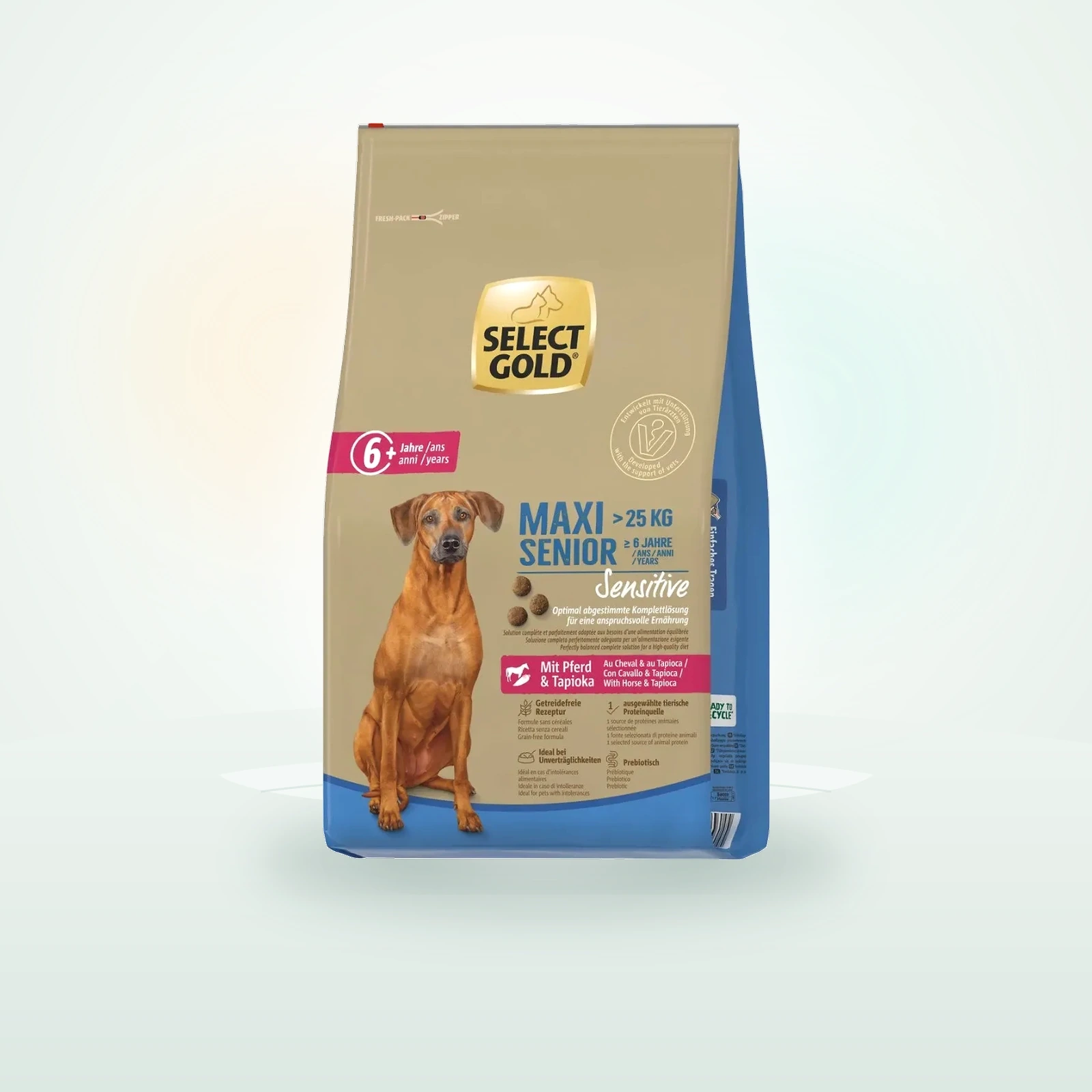 Select Gold Sensitive Maxi Senior con Cavallo e Tapioca