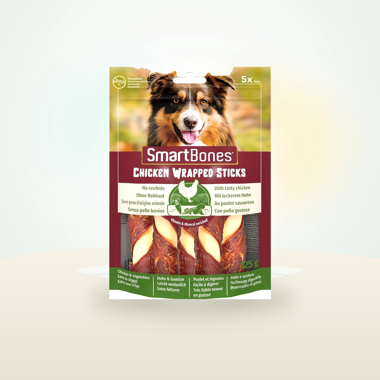 SmartBones Wrapped Sticks Dog Treats- Chicken