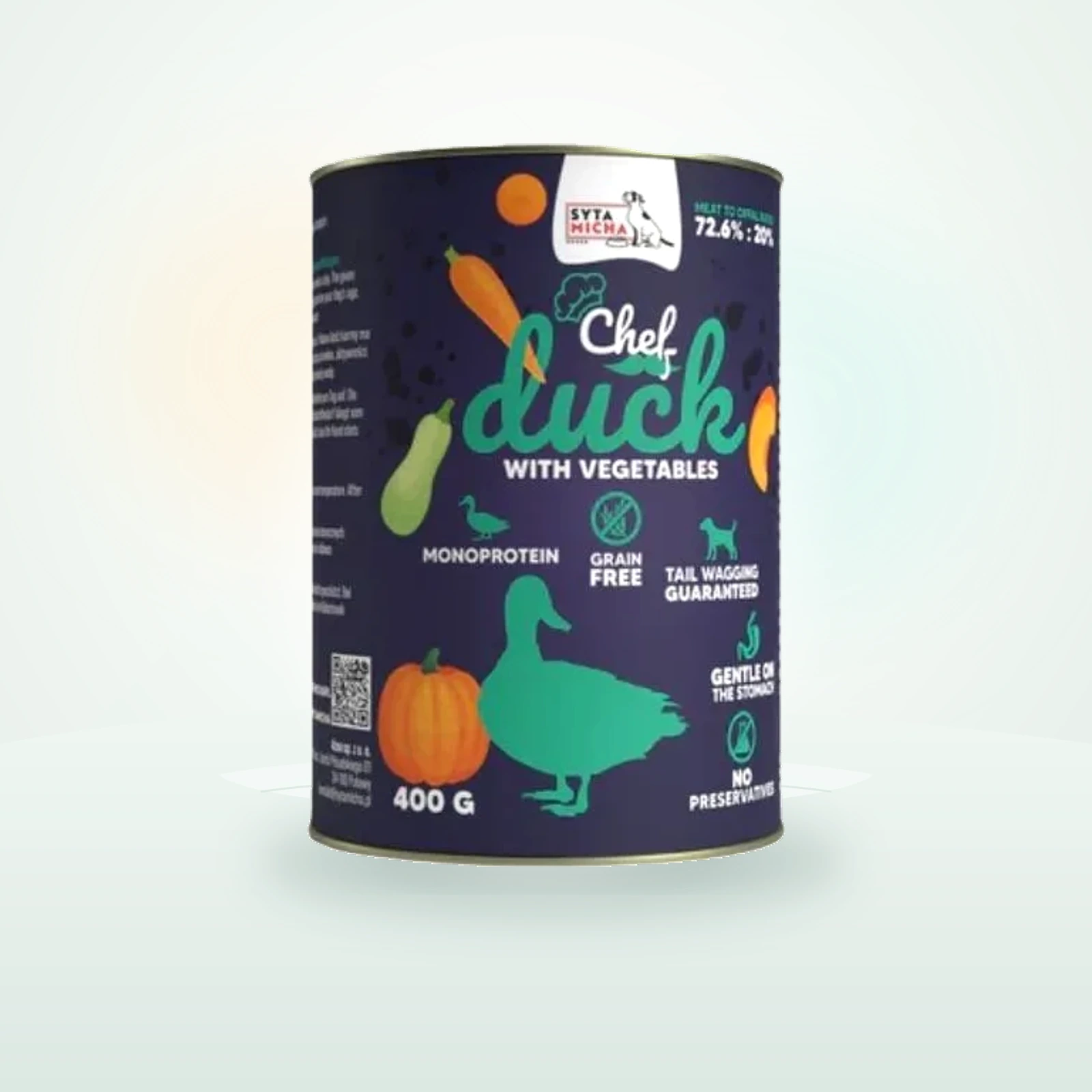 SYTA MICHA Chef Monoprotein Kaczka z warzywami mokra karma dla psów