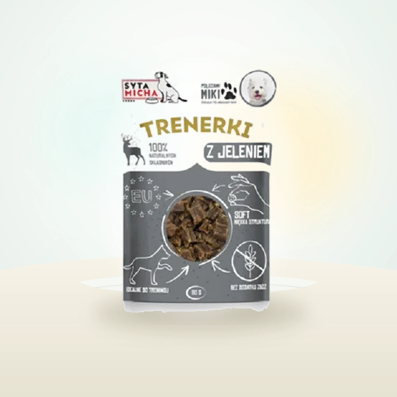 SYTA MICHA Treningówki z jeleniem dla psa