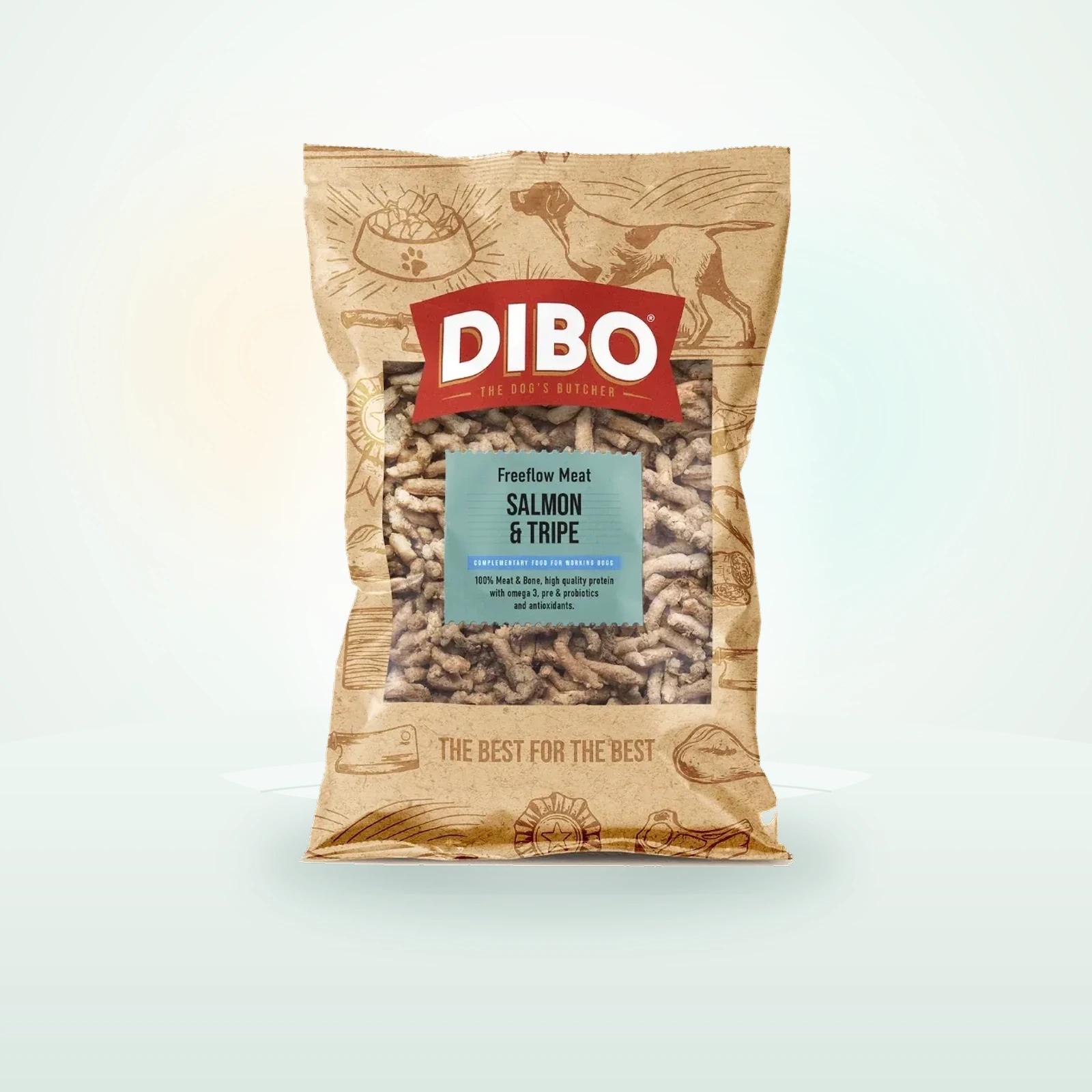 TDB B2C DIBO Free Flow Mince Salmon & Beef Tripe