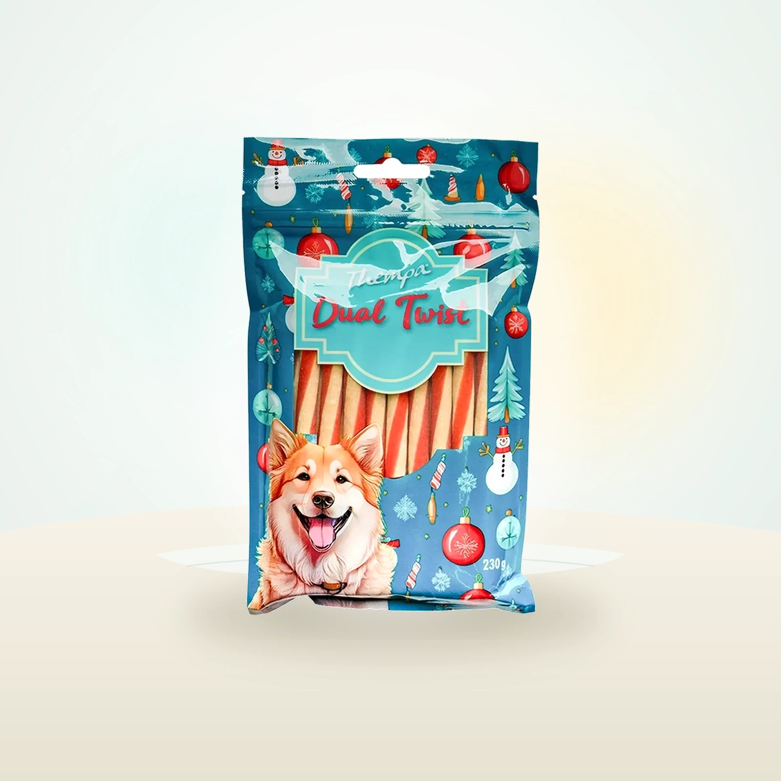 Thempa Dog Snack Natale Dual Twist