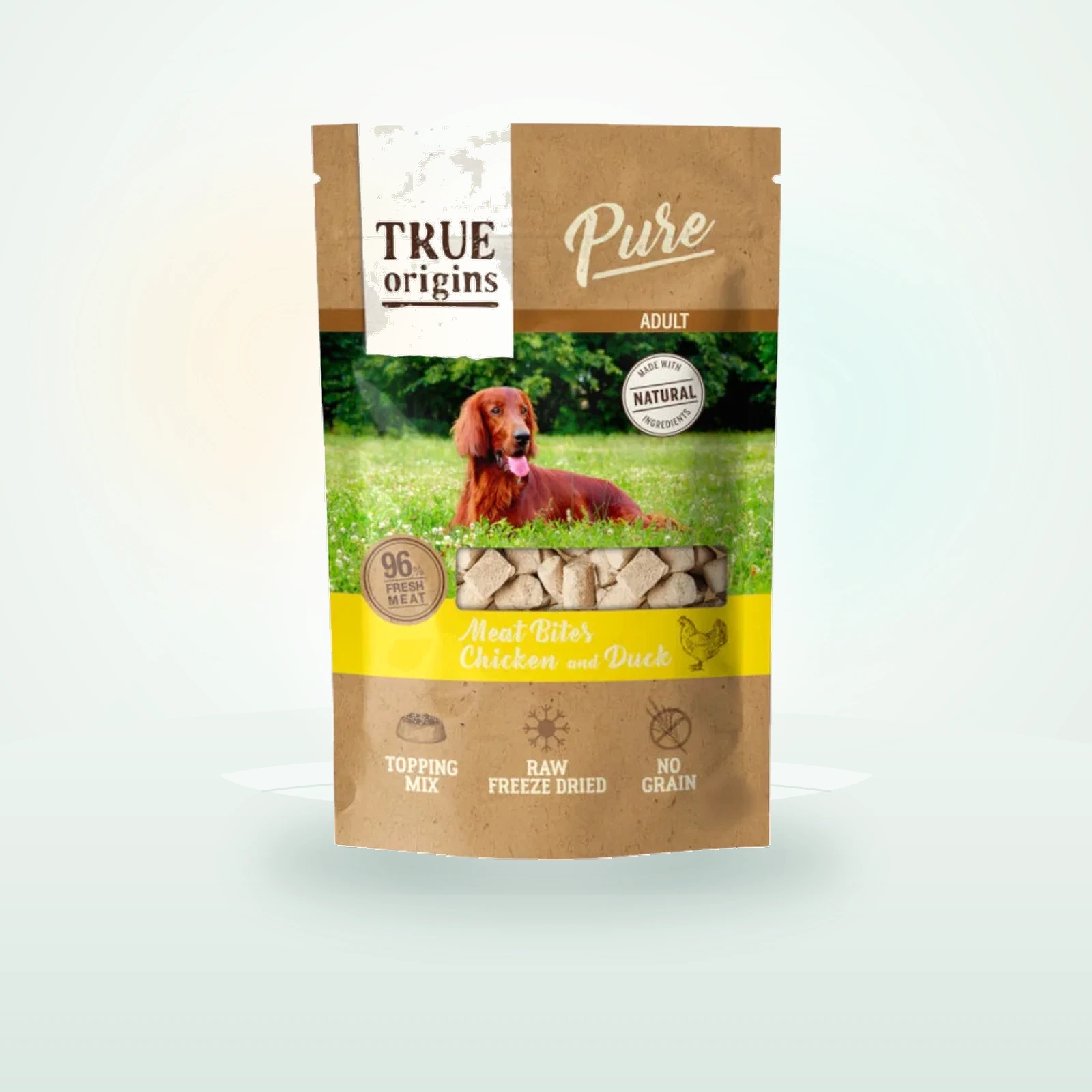 True Origins Pure Bocaditos Adult Liofilizado Pollo y Pato