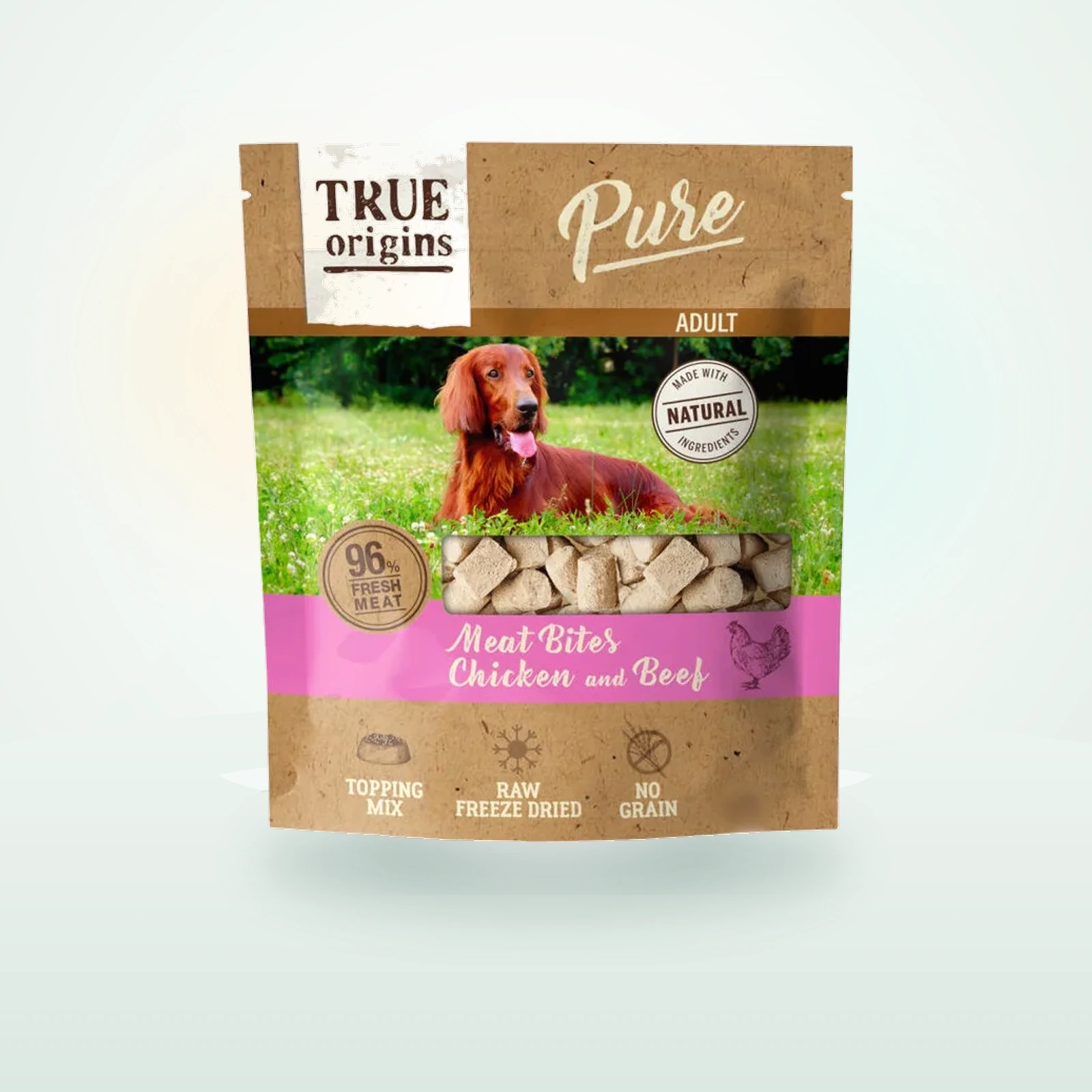 True Origins Pure Bocaditos Adult Liofilizados Pollo y Ternera