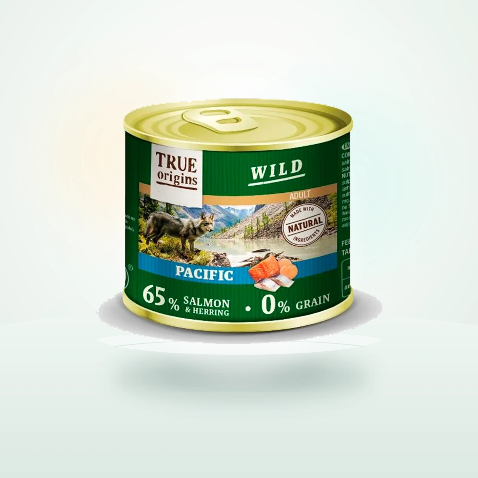 True Origins Wild Adult Pacific Salmón y Arenque en paté lata
