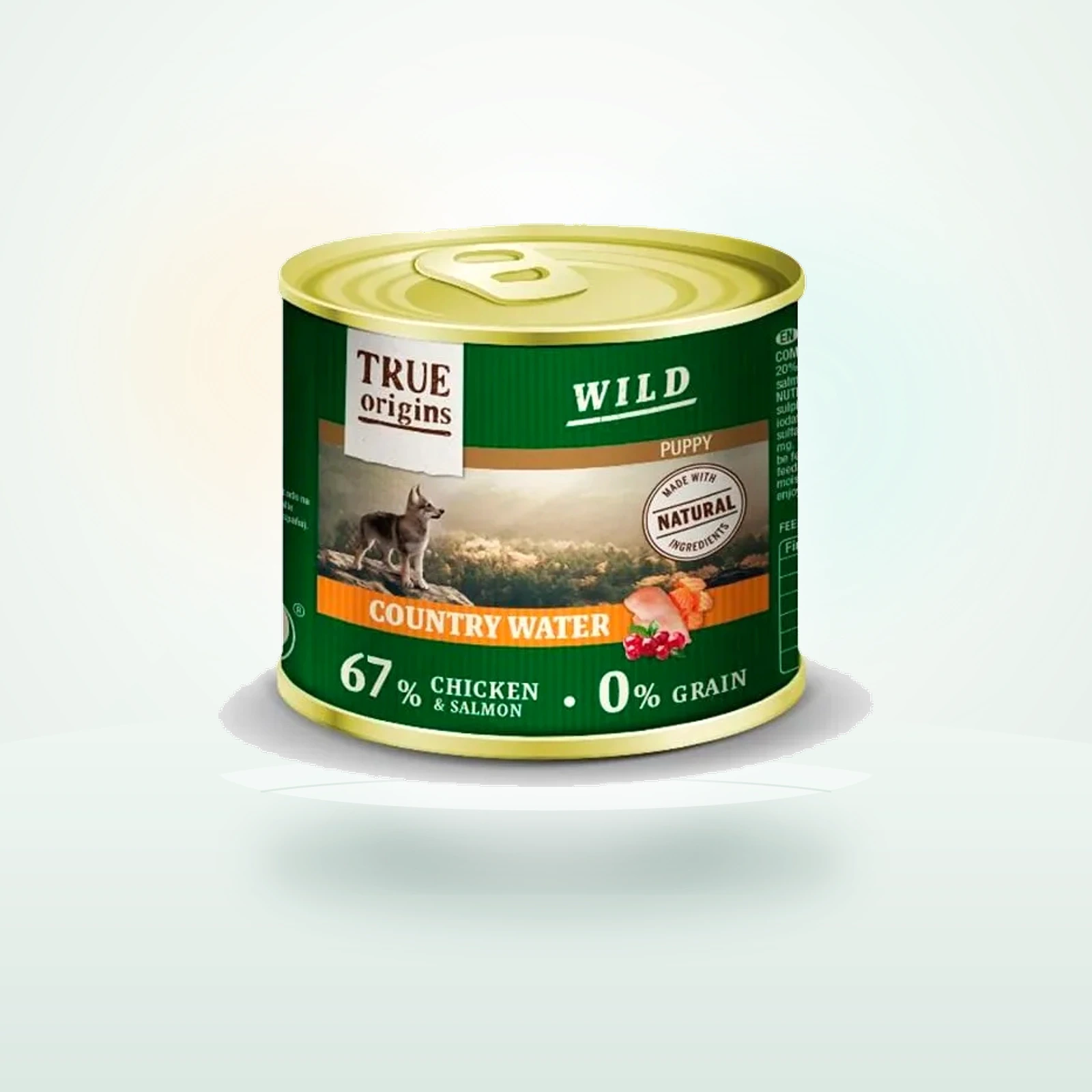 True Origins Wild Puppy Country Water Pollo y Salmón en paté lata