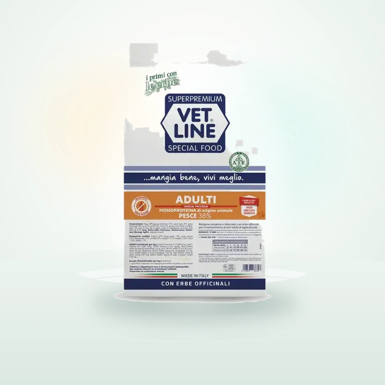 Vet Line Secco Monoproteico Cane Adult Taglia Piccola Pesce