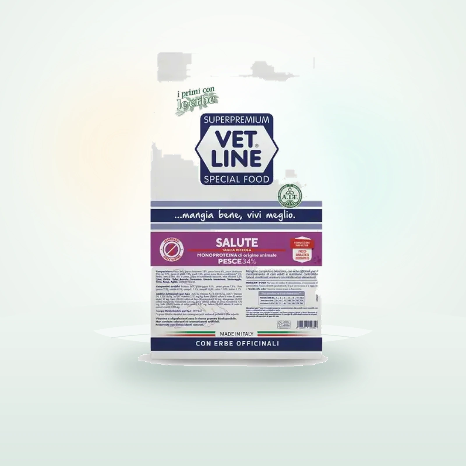 Vet Line Secco Monoproteico Cane Salute Taglia Piccola Pesce
