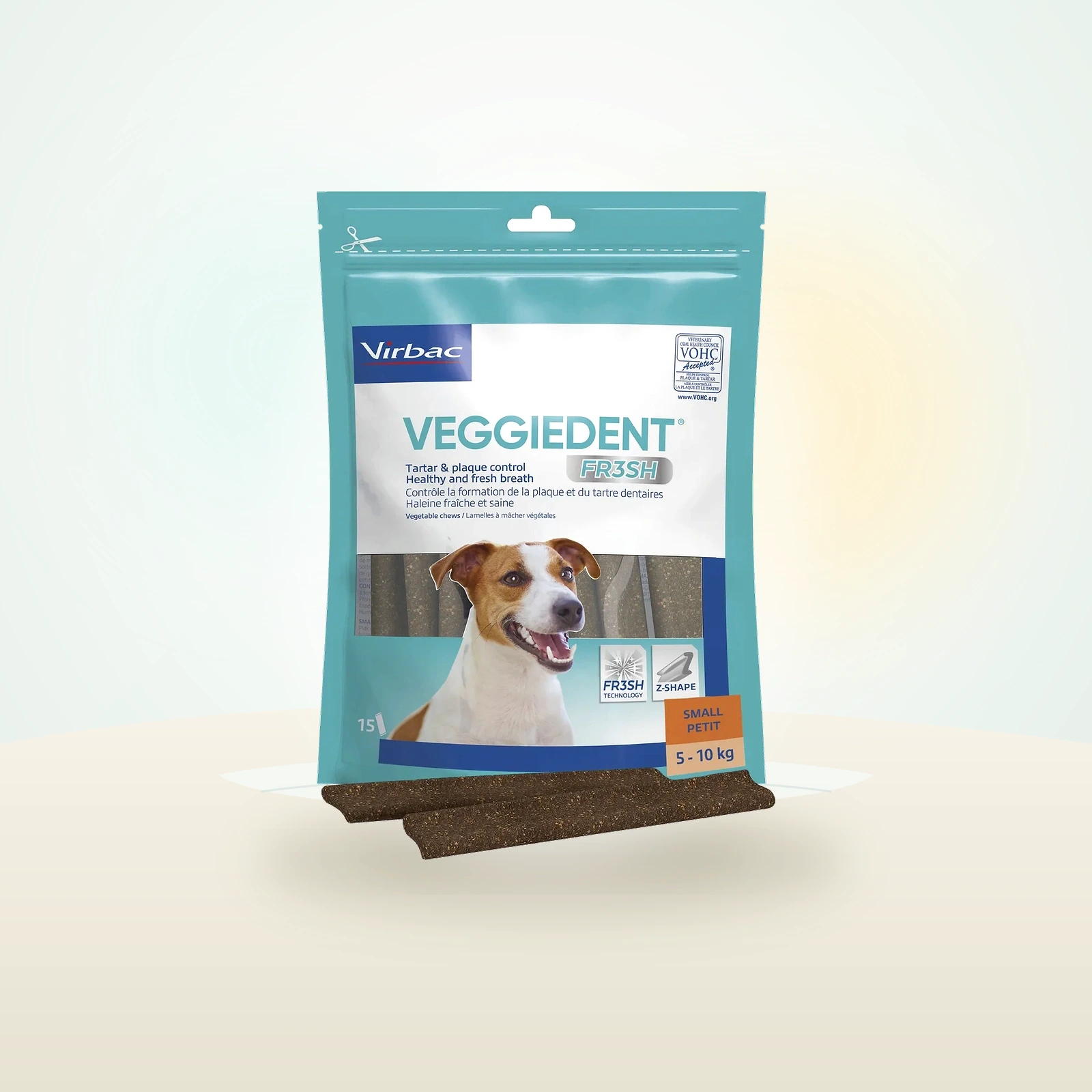 Virbac Veggiedent Fresh S (5) gryzaki dla psa 15 szt.