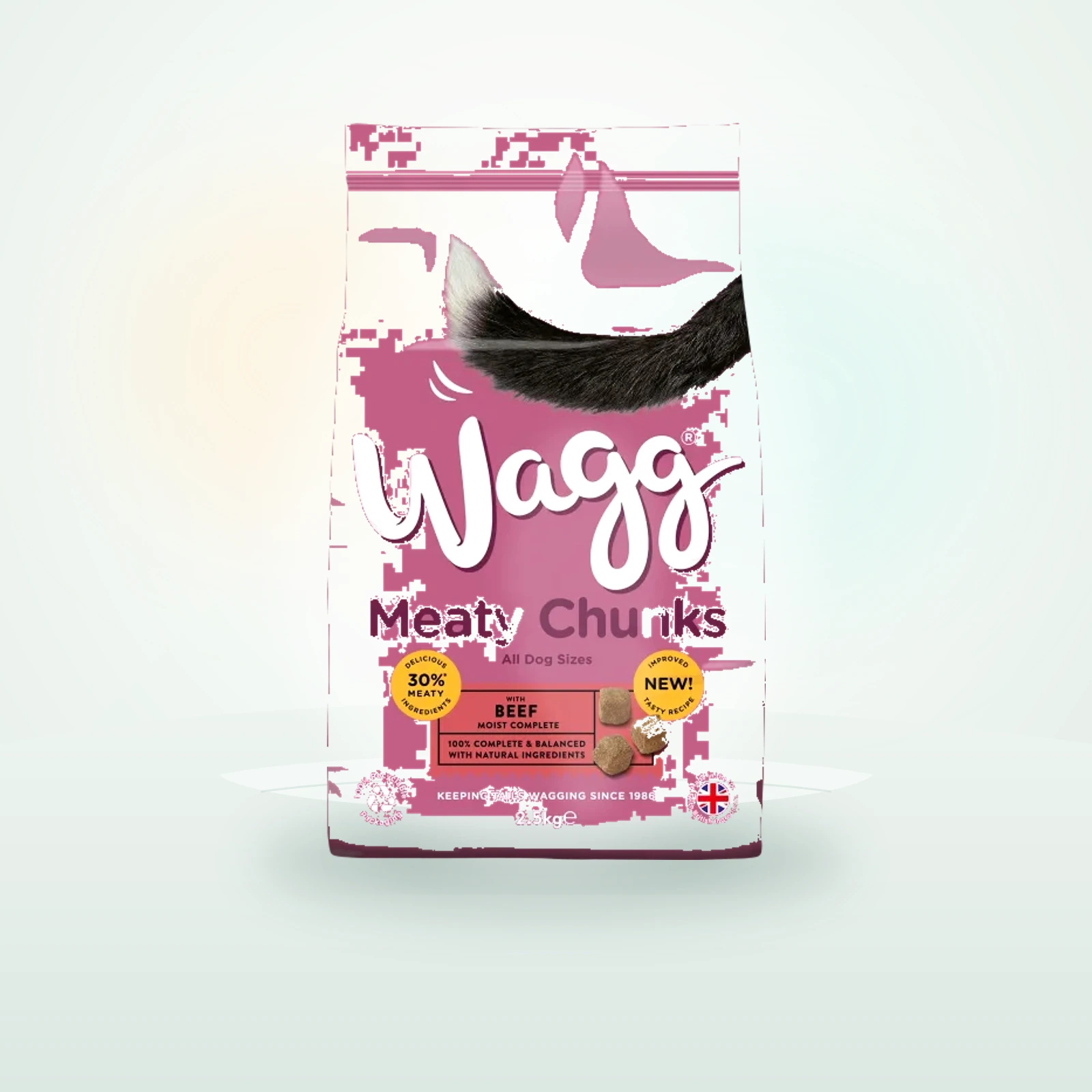 Wagg Meaty Chunks Dog Food with Beef