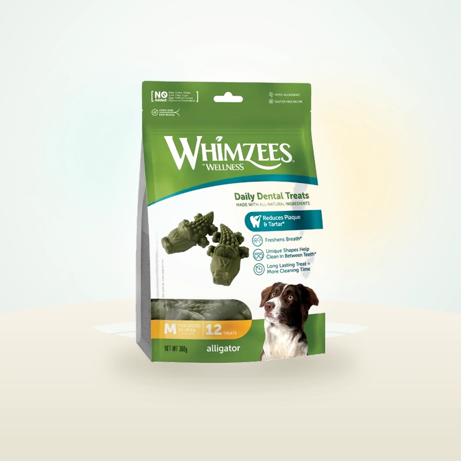 Whimzees dentaires Alligator chien adulte M