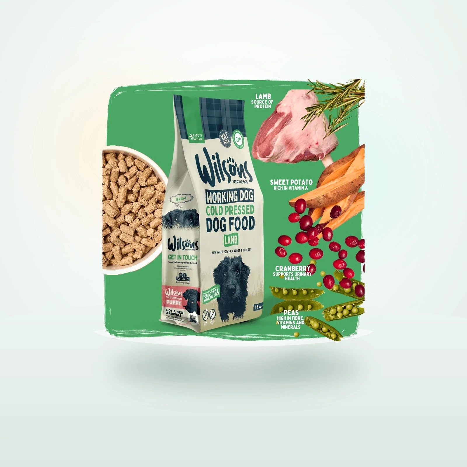 Wilsons Lamb Cold Pressed Dog Food