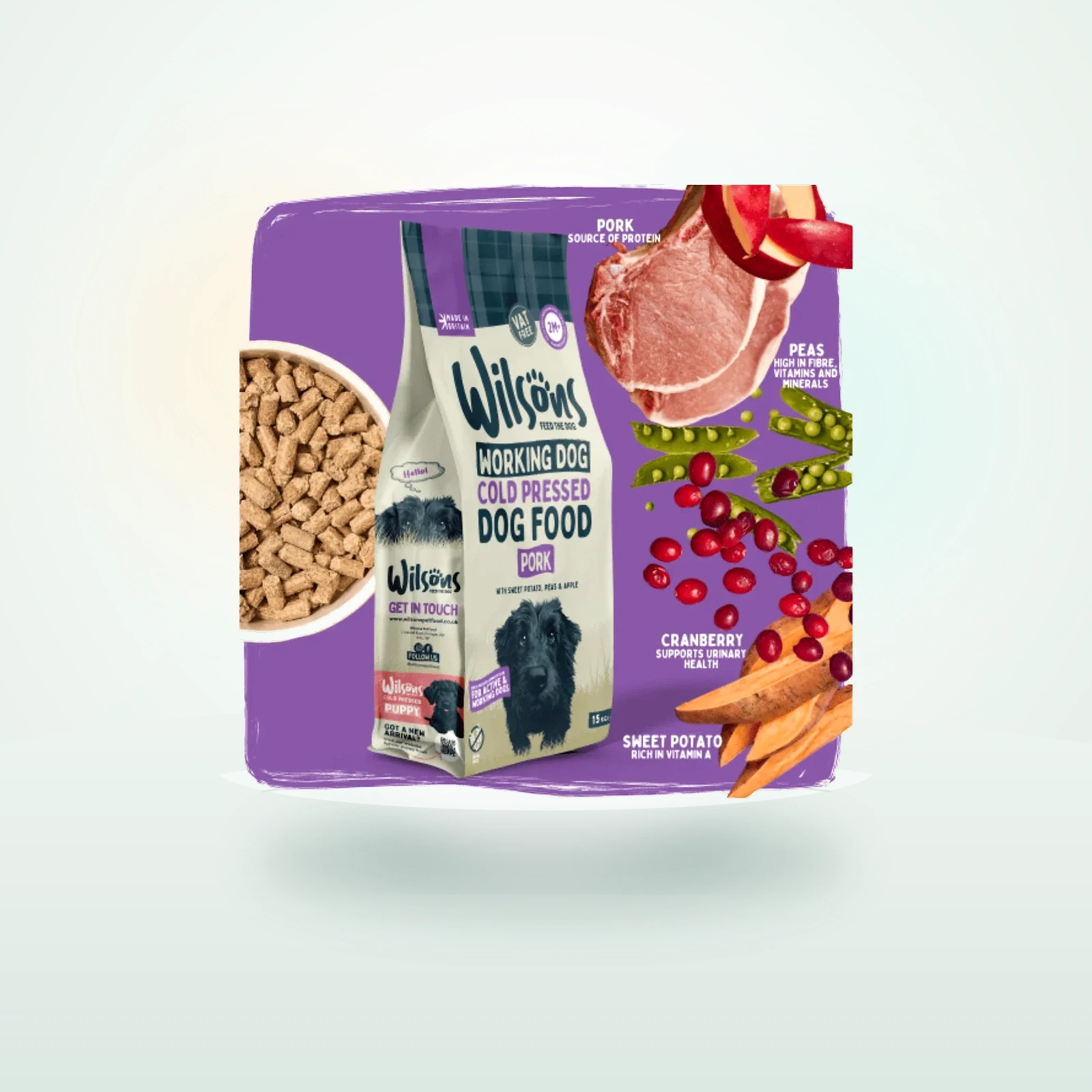 Wilsons Pork Cold Pressed Dog Food