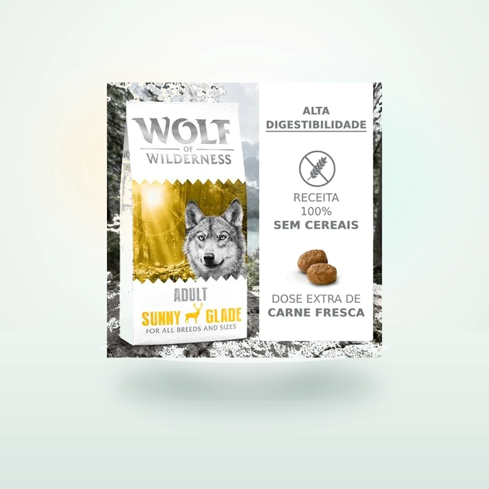 Wolf of Wilderness Adult Sunny Glade com cervo - sem cereais