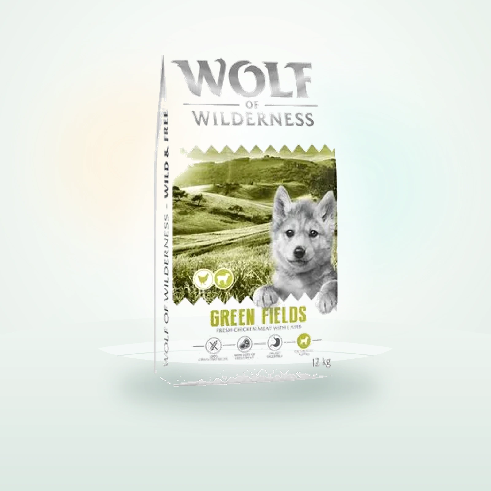 Wolf of Wilderness Junior Green Fields Lamb - Grain-Free