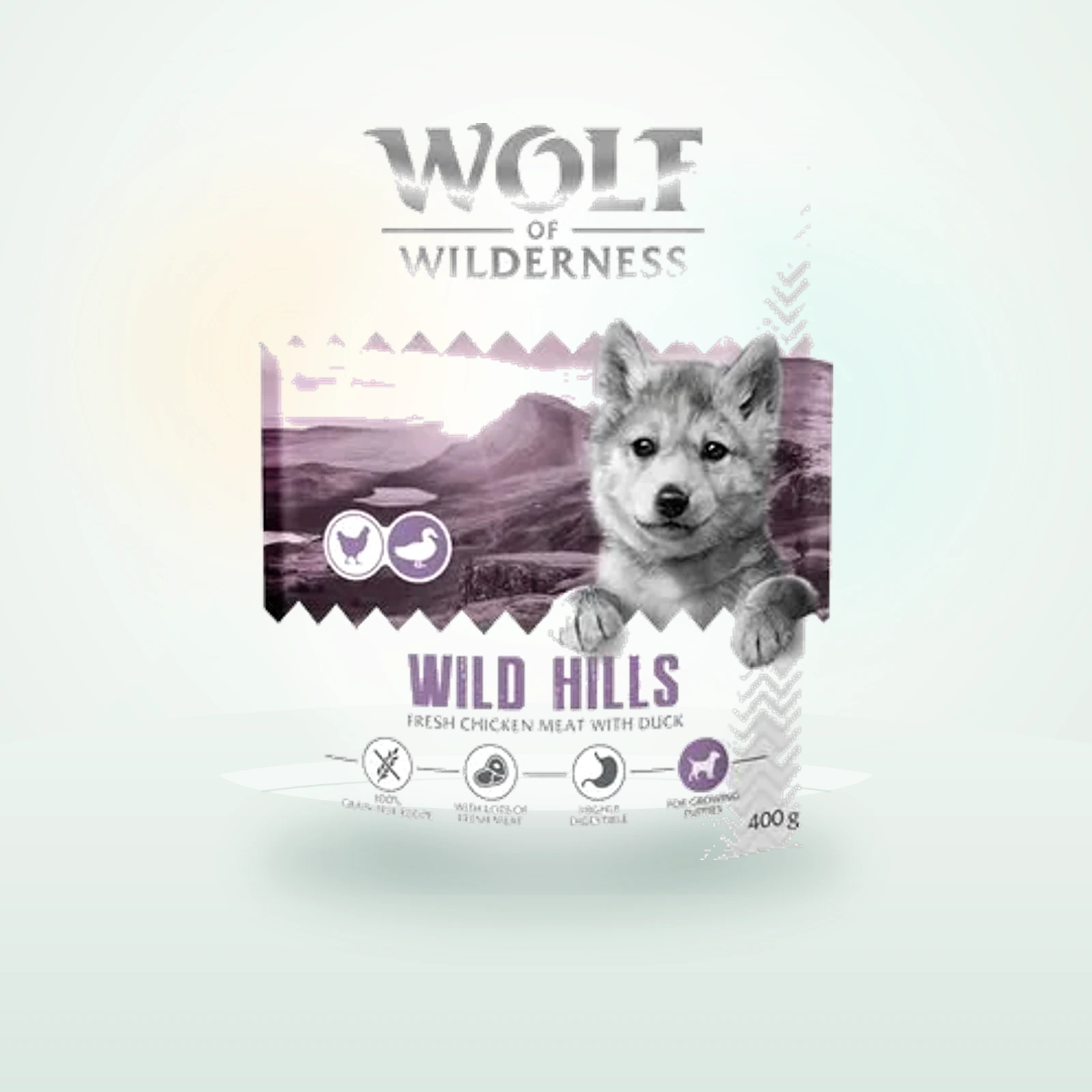 Wolf of Wilderness Junior Wild Hills Duck - Grain-Free