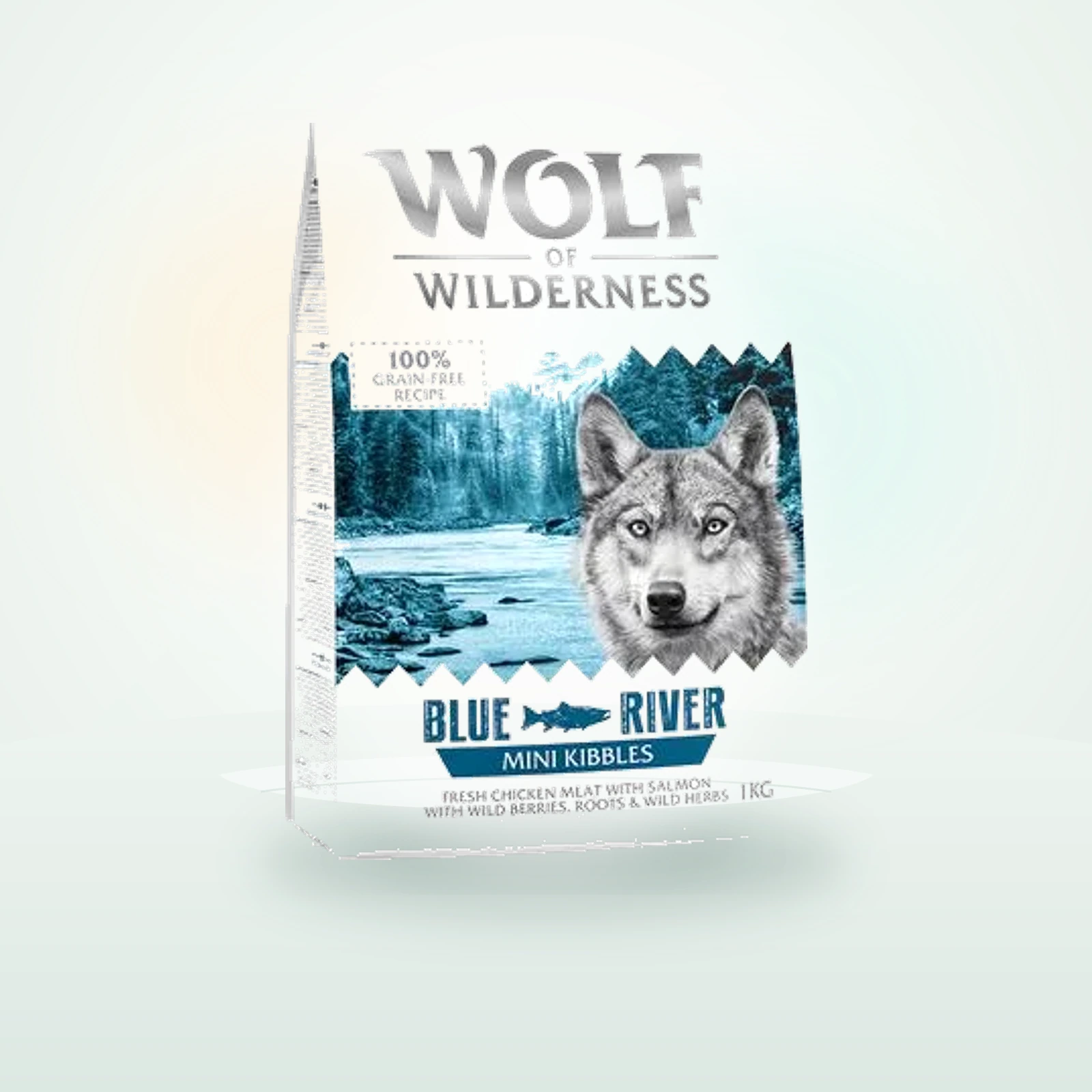 Wolf of Wilderness Mini Blue River con salmón