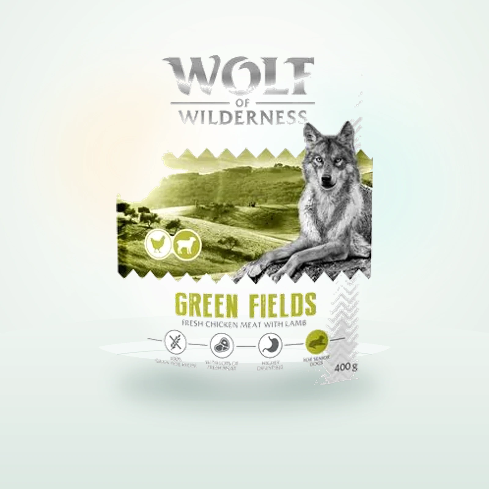 Wolf of Wilderness Senior Green Fields Lamb - Grain-Free