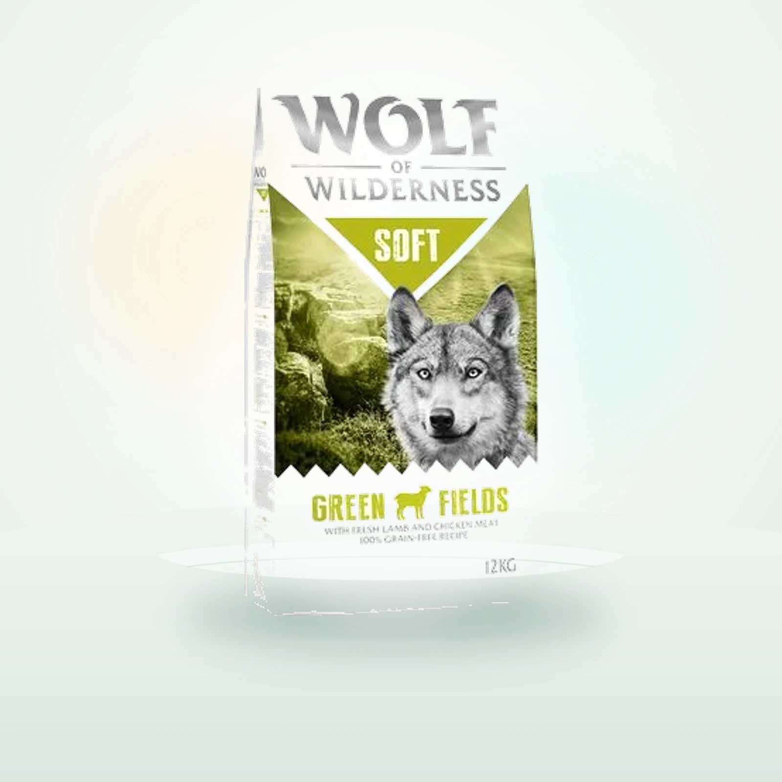 Wolf of Wilderness Soft Green Fields con cordero