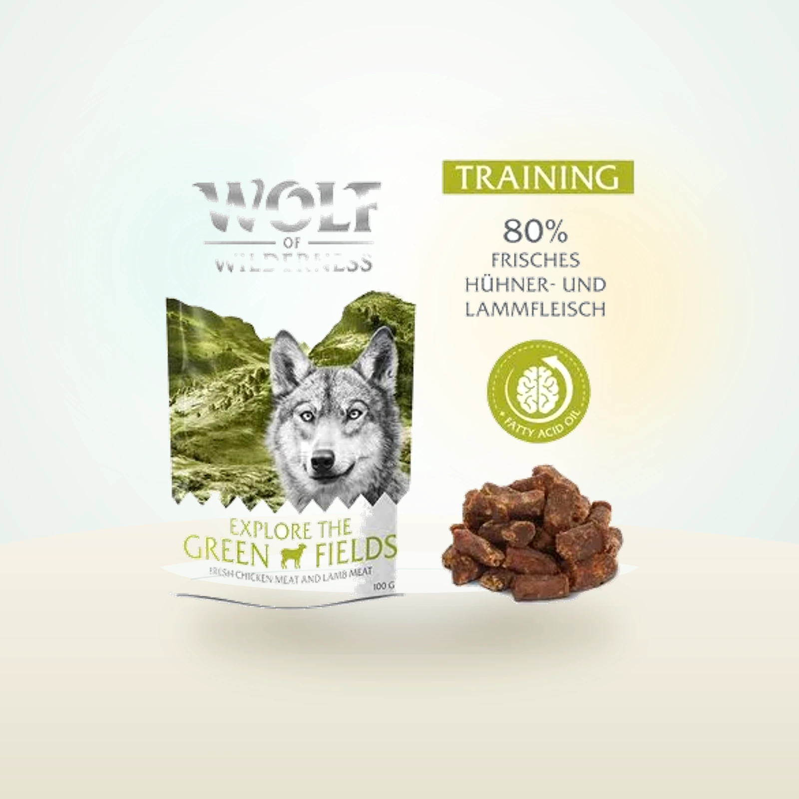 Wolf of Wilderness Training “Explore the Green Fields Huhn & Lamm