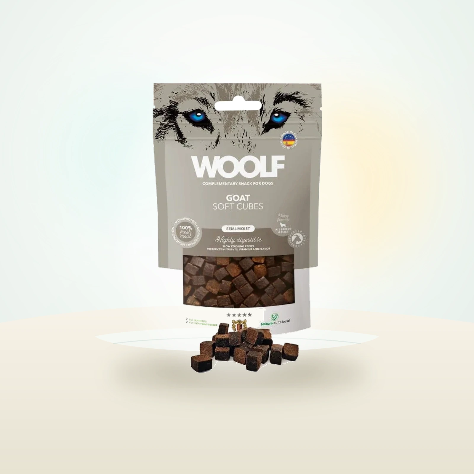 WOOLF Soft Cubes Goat Monoprotein miękkie kostki z koziny