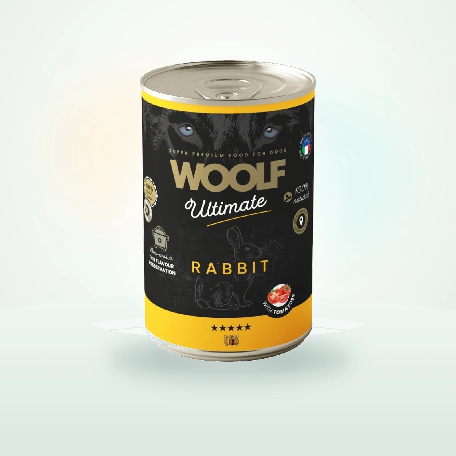 WOOLF Ultimate Adult Dog Rabbit and Tomatoes wilgotna karma z królikiem i pomidorami dla psów