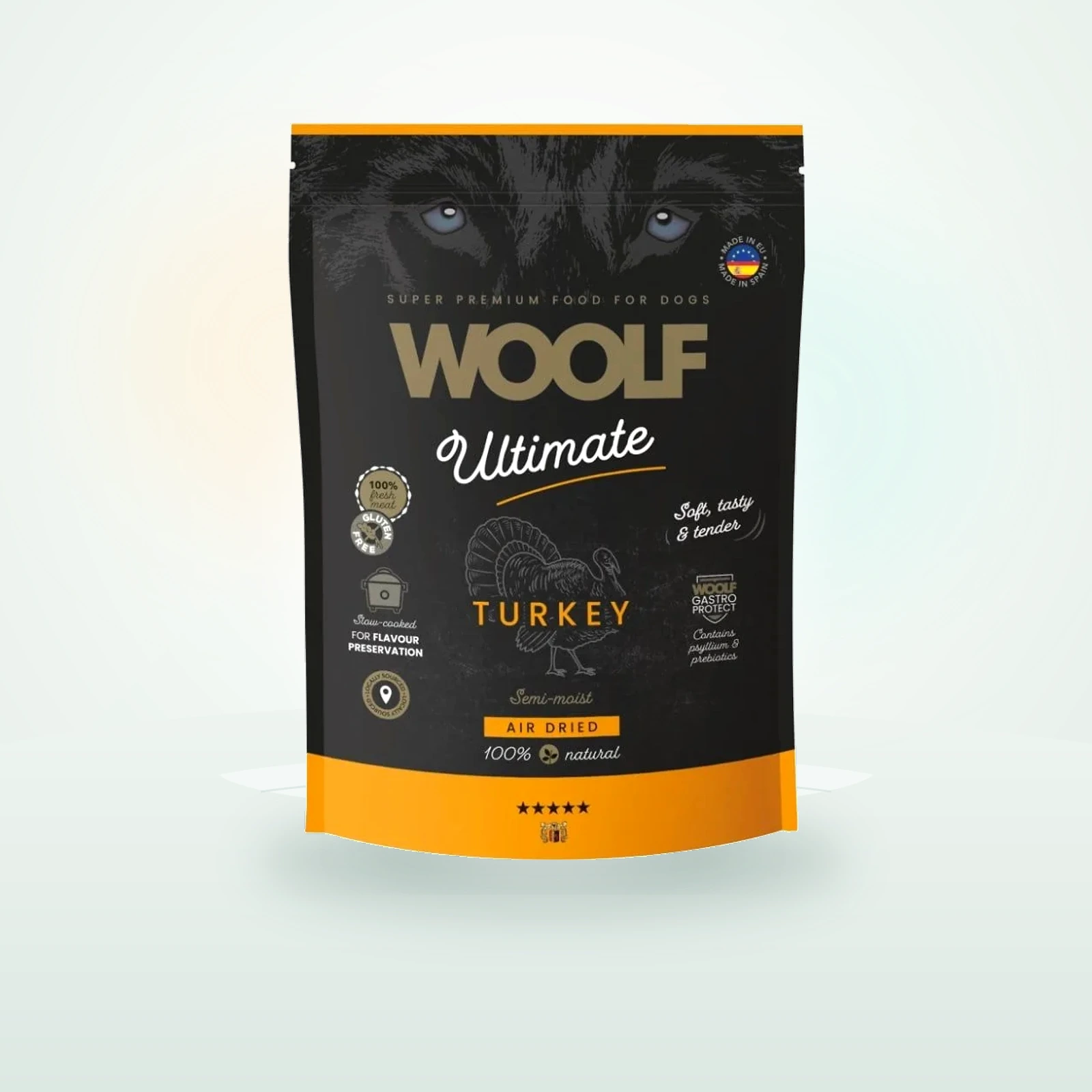 WOOLF Ultimate Soft Adult Dog Turkey bezzbożowa półwilgotna karma z indykiem dla psów