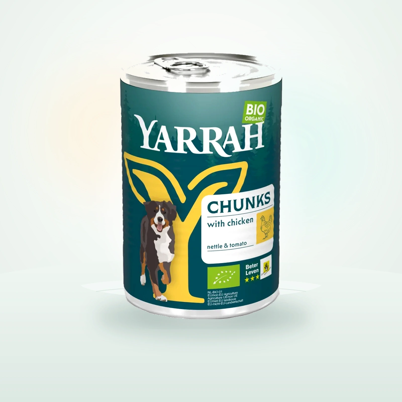 Yarrah Hond Blik Chunks met Kip Bio