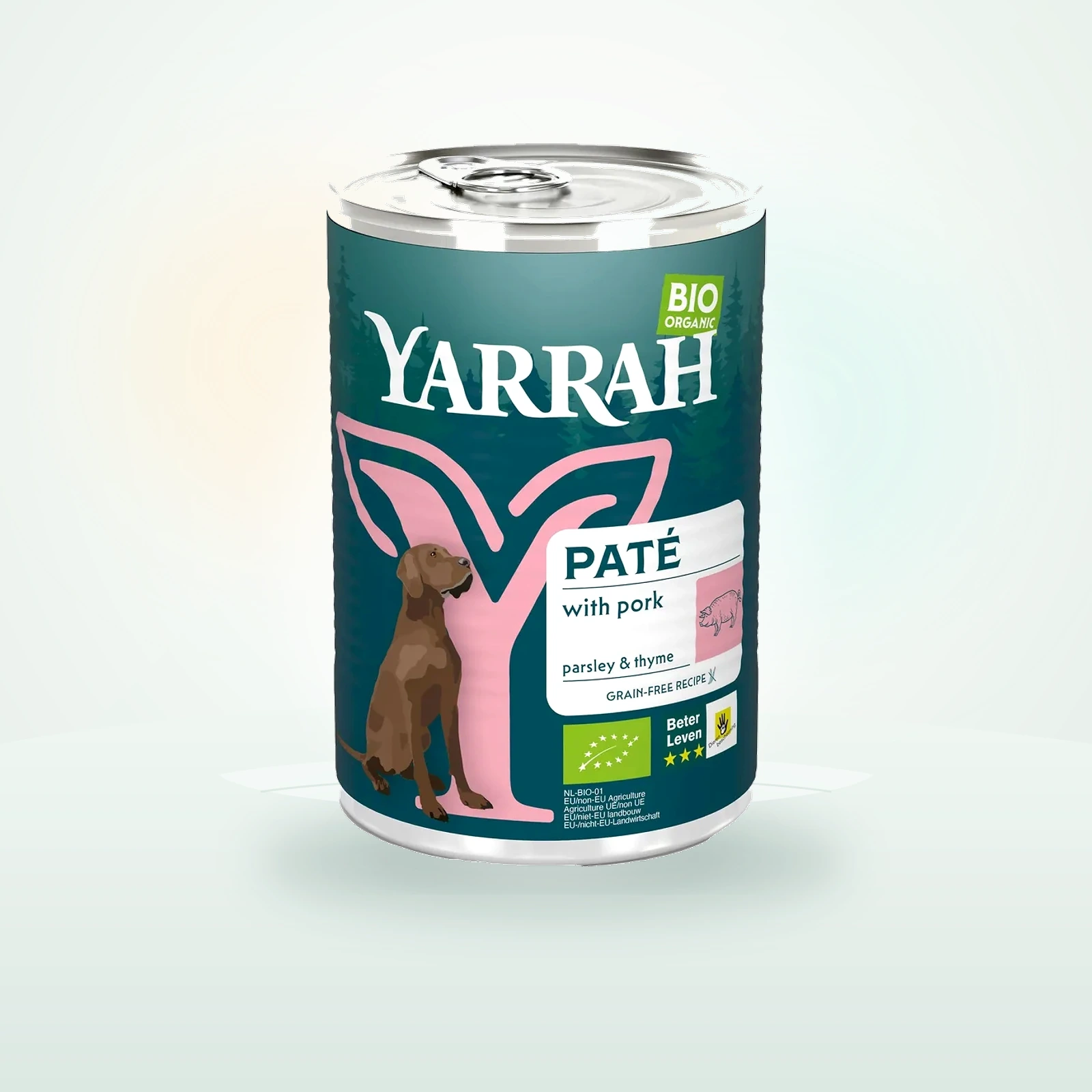 Yarrah Paté Hund Dose mit Bio-Schwein